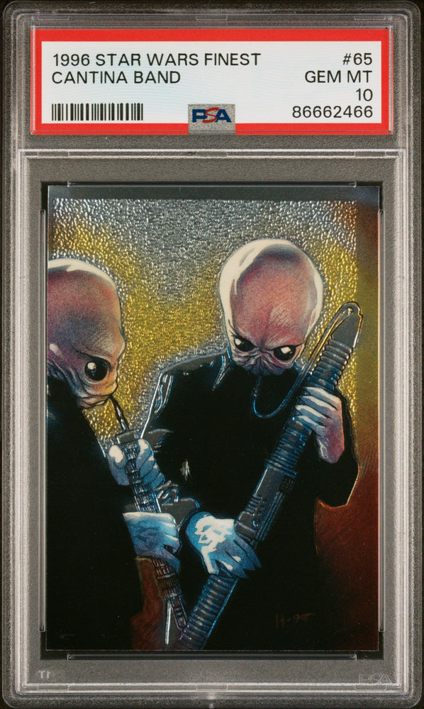 1996 STAR WARS FINEST CANTINA BAND  #65 - PSA 10 (Online Order Only)
