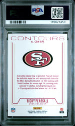 Graded 2024 Panini Phoenix Ricky Pearsall #CONRPL Contours Hyper Rookie RC Football Card PSA 10 Gem Mint