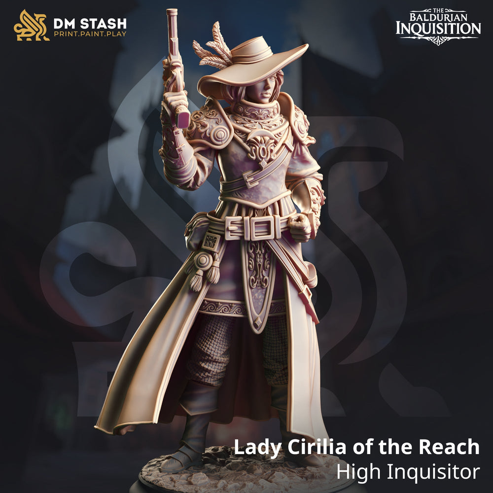 Lady Cirilia of the Reach, High Inquisitor (Female Human Gunslinger) (Online Order Only)