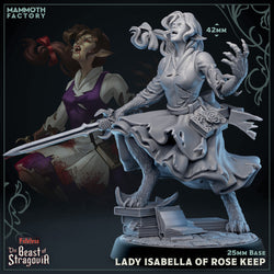 Lady Isabella of Rose Keep (Female Werewolf Scholar) (Online Order Only)