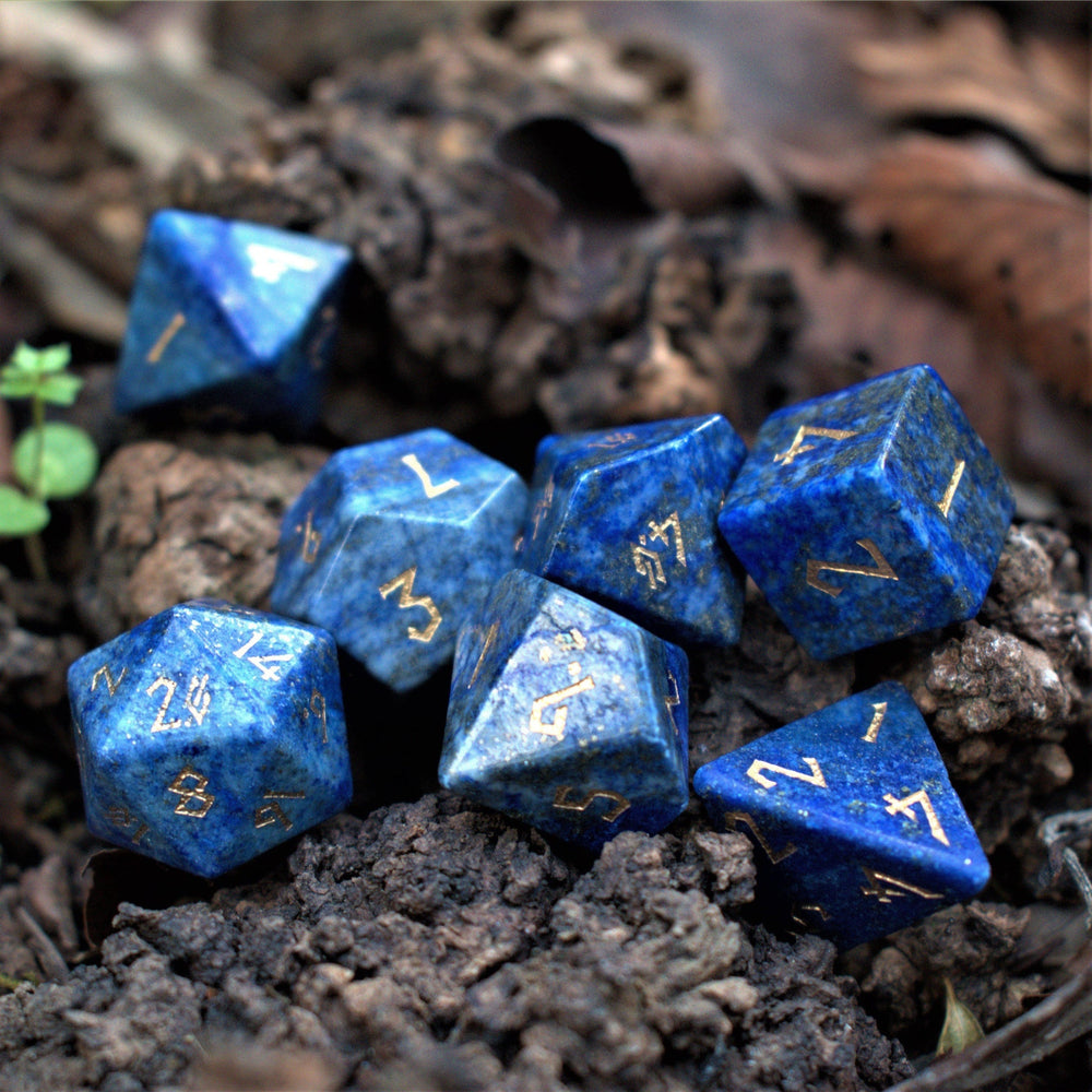 Pre-Order || Lapis Lazuli Stone Dice Set