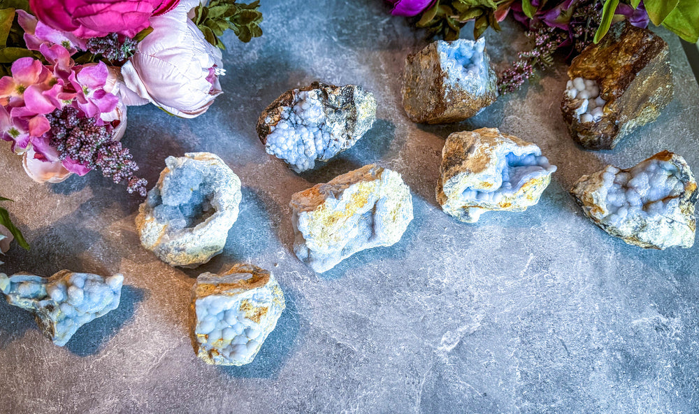 Large Raw Blue Chalcedony Specimens (ONLINE ORDER ONLY)