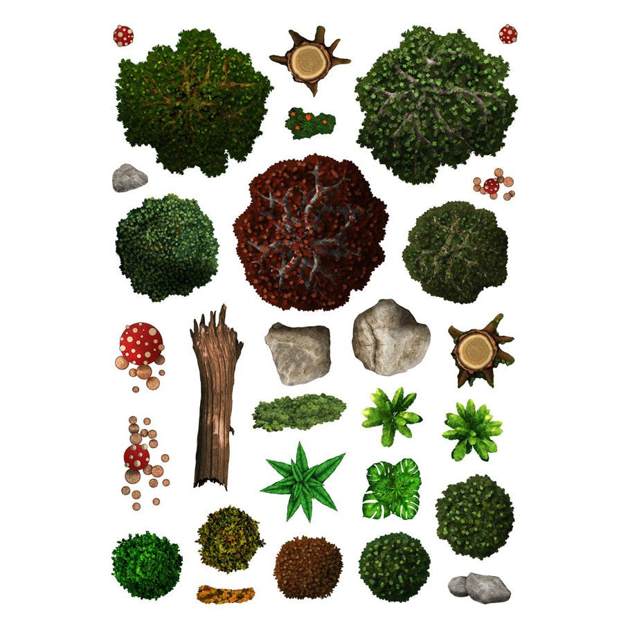 Battle Mats: Add On Scenery - Wilderness (ONLINE ORDER ONLY)