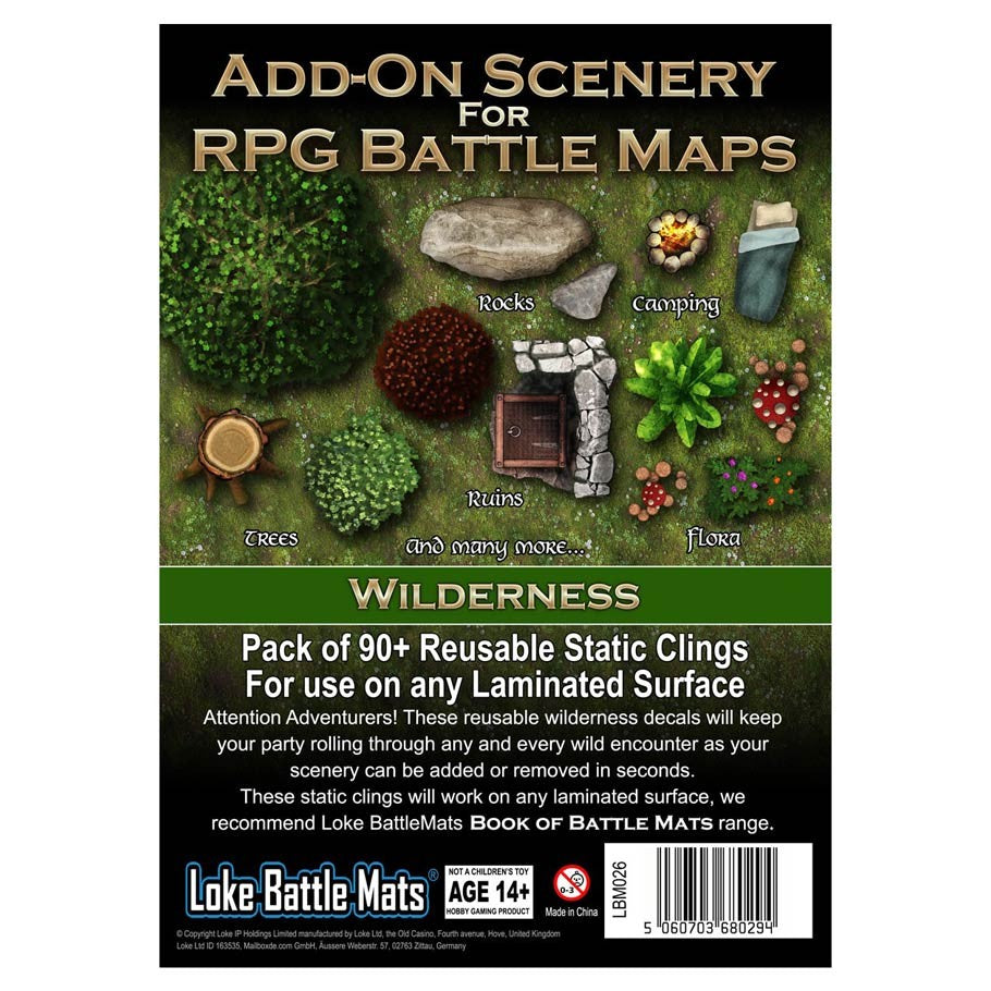 Battle Mats: Add On Scenery - Wilderness (ONLINE ORDER ONLY)