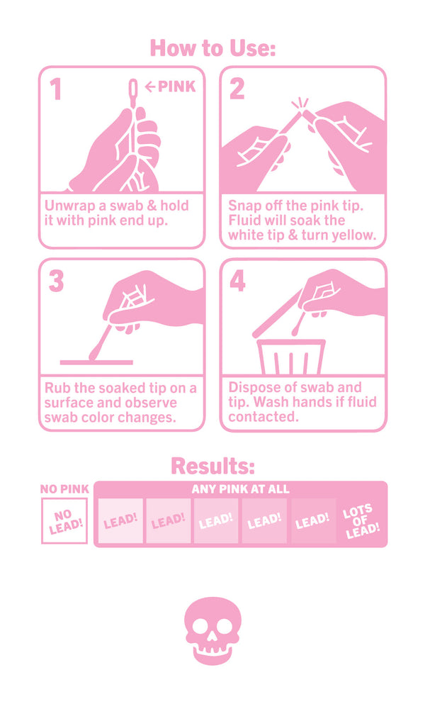 PINK DEATH™ Lead Test Swabs - 30pk (ONLINE ORDER ONLY)