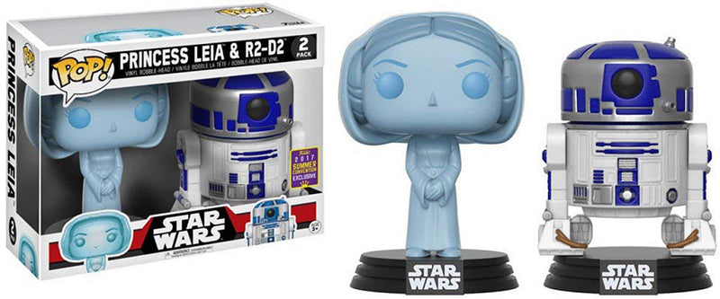 Princess Leia & R2-D2 (Holographic) 2-pk - 2017 Summer Convention Exclusive (Online Order Only)