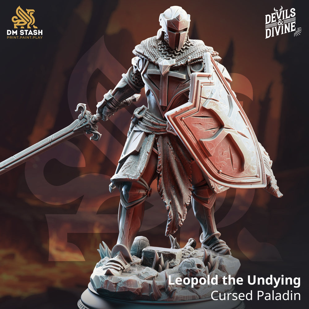 Leopold the Undying (Cursed Male Human Paladin) (Online Order Only)