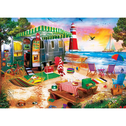 Beach Life - Oceanside Camping 1000 Piece Jigsaw Puzzle