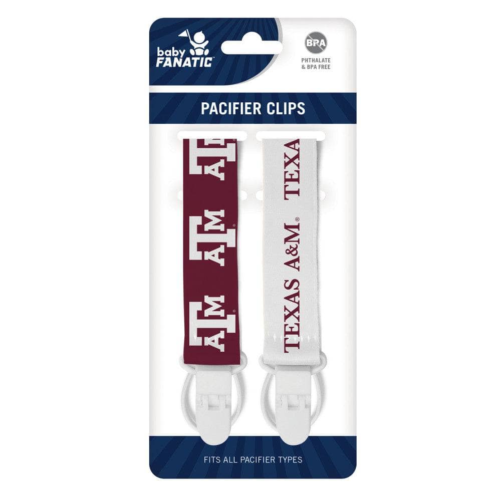 Texas A&M Aggies - Pacifier Clip 2-Pack