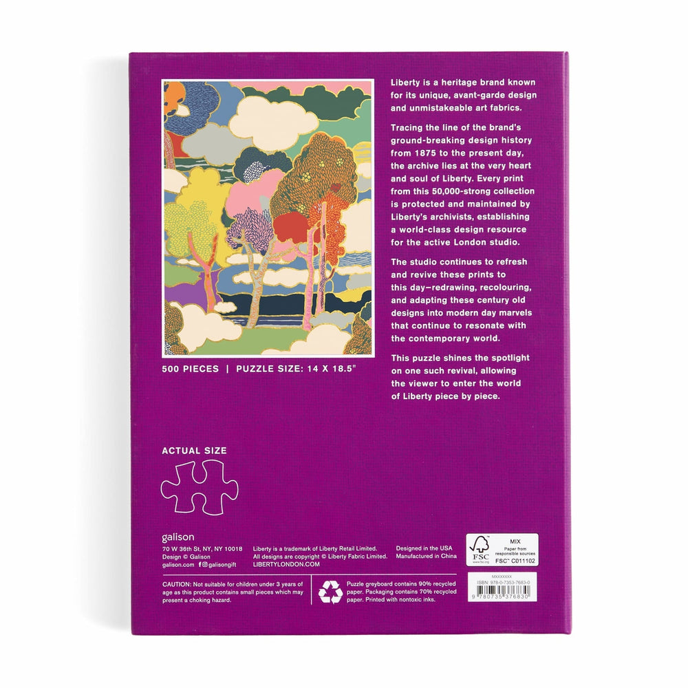 Galison Puzzles: Book Puzzle - 500 Pieces - Liberty - Prospect Road