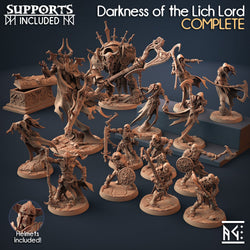 3D Printed Artisan Guild King Skutagaard The Lich Lord Darkness of the Lich Lord 28mm 32mm (Online Only)