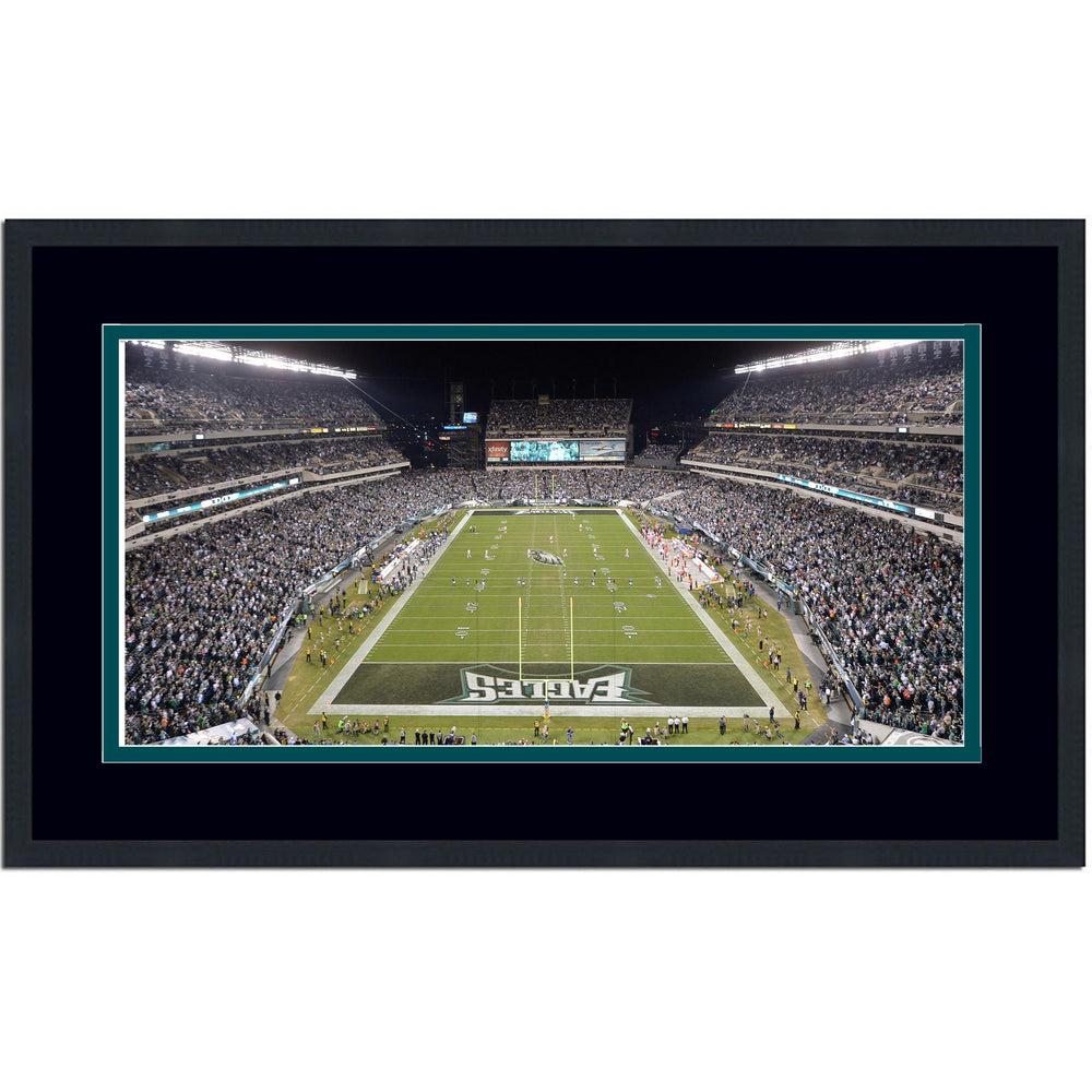 Framed Lincoln Financial Field Philadelphia Eagles 16x24 Football Photo Professionally Matted