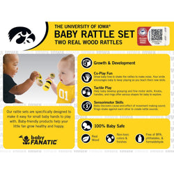 Iowa Hawkeyes - Baby Rattles 2-Pack (ONLINE ORDER ONLY)