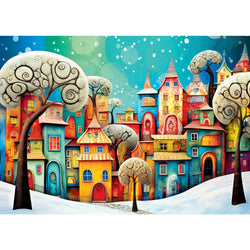 Whimsical Town - Winter Whimsey 500 Piece Jigsaw Puzzle (ONLINE ORDER ONLY)