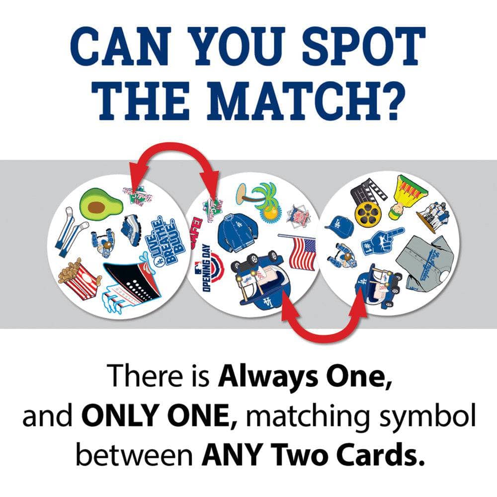 Los Angeles Dodgers Spot It! Card Game
