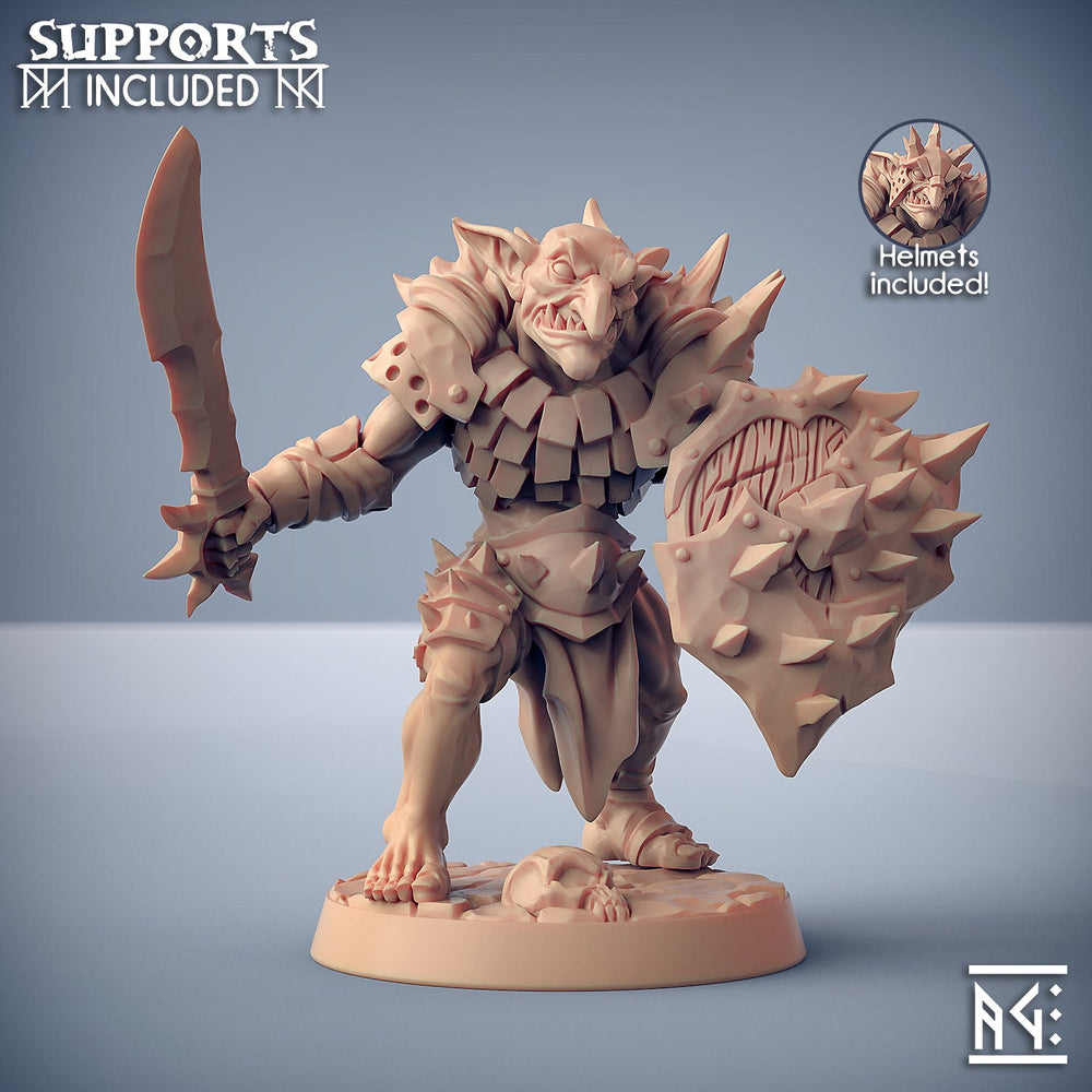 3D Printed Artisan Guild Modular Blackrazor Hobgoblins Blackrazor Hobgoblins 28mm 32mm (Online Only)