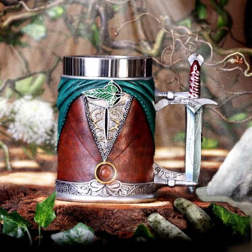 Lord of the Rings Frodo Baggins Sculpted Stainless Steel Tankard (ONLINE ORDER ONLY)