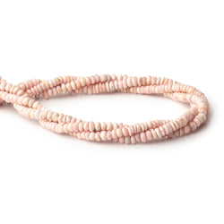 Lot of 3 Strands of 4mm Rhodochrosite Plain Rondelle Beads (ONLINE ORDER ONLY)