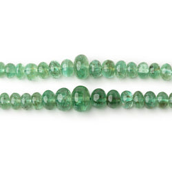 Lot of Two Emerald Plain Rondelle Bead Strands AA (ONLINE ORDER ONLY)