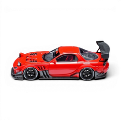 YM Model x MiniCraftsman Mazda RX-7 Modified Red 1:64