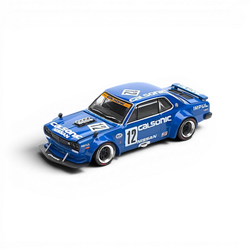 PopRace Skyline GT-R V8 Drift (Hakosuka) Calsonic Blue 1:64