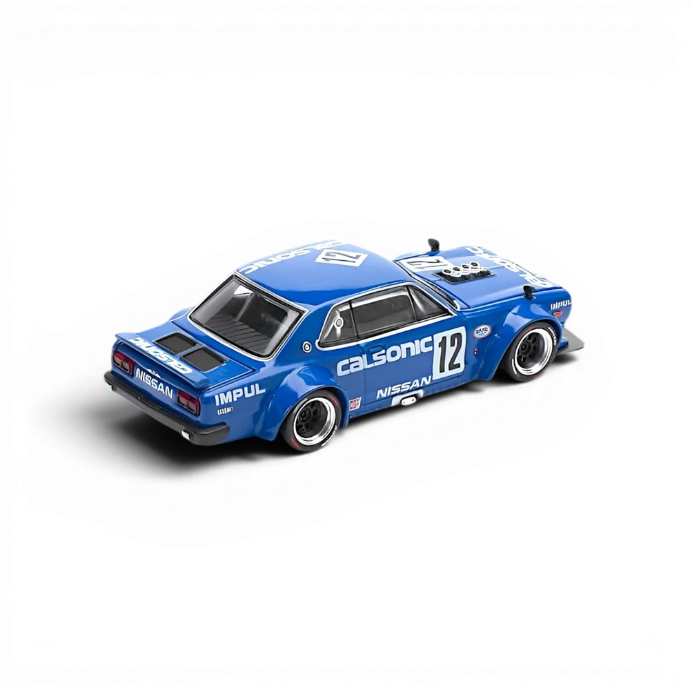 PopRace Skyline GT-R V8 Drift (Hakosuka) Calsonic Blue 1:64