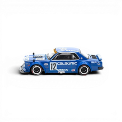 PopRace Skyline GT-R V8 Drift (Hakosuka) Calsonic Blue 1:64