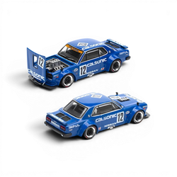 PopRace Skyline GT-R V8 Drift (Hakosuka) Calsonic Blue 1:64