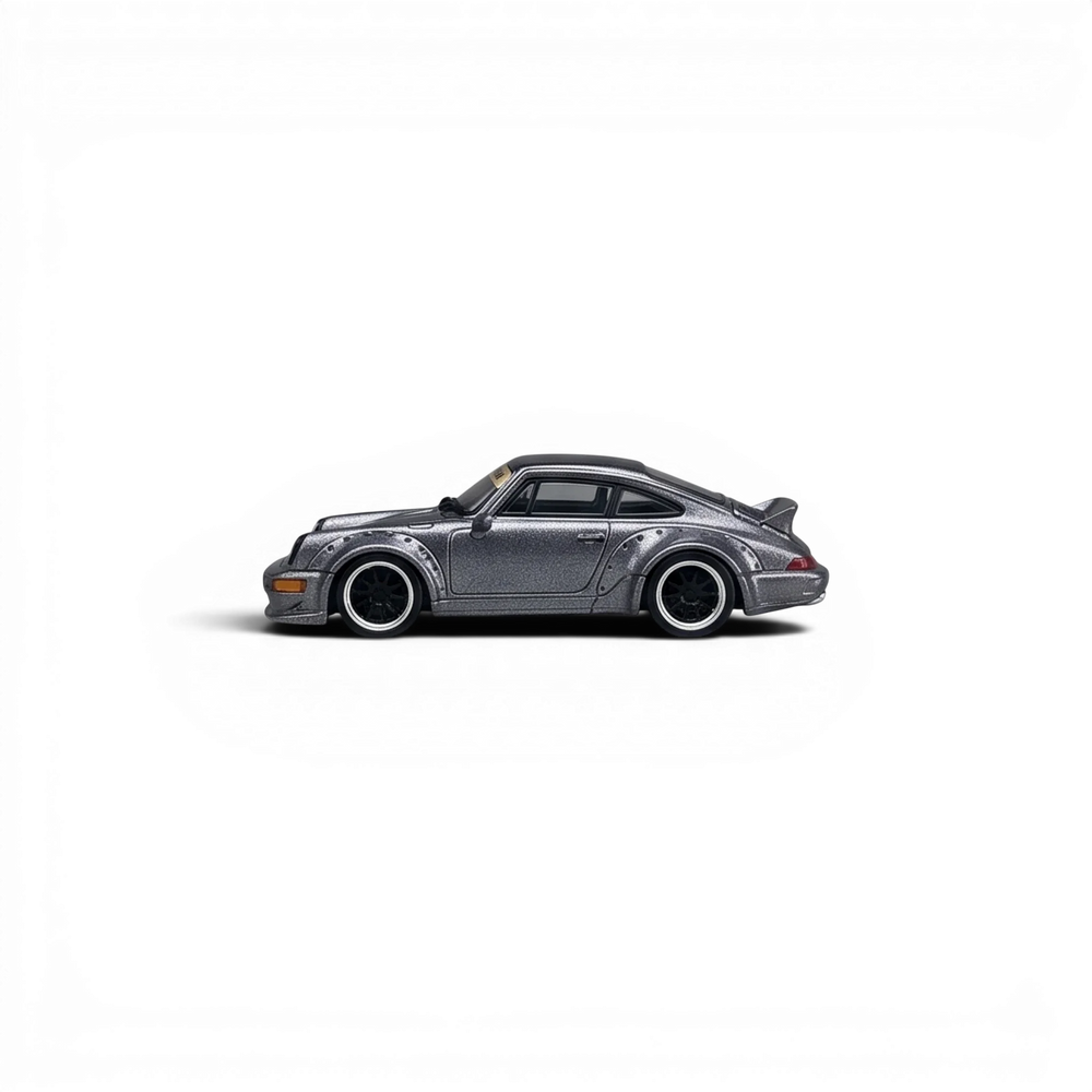 CM Model Porsche 964 Widebody Metallic Gray 1:64
