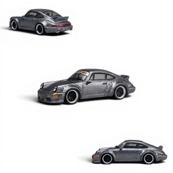 CM Model Porsche 964 Widebody Metallic Gray 1:64