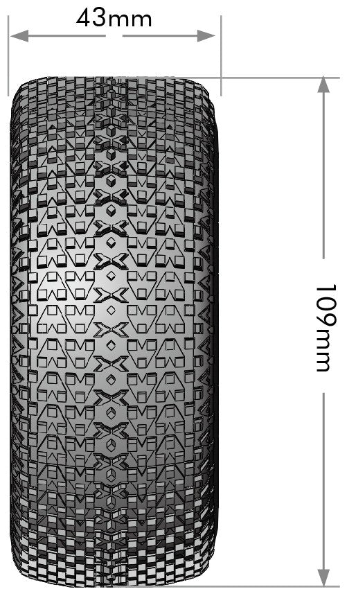 Louise R/C SC-Turbo 1/10 Short Course Tires Soft 12mm 14mm 17mm Removable Hex Mounted Black Rim Pair
