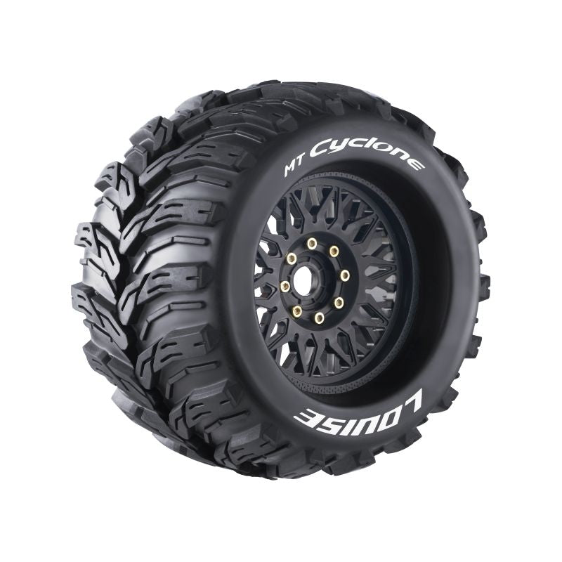 Louise RC MT-Cyclone Sport Compound 1/8 3.8 Monster Truck MFT Belted Tires, 0" & 1/2" Offset, LT3220X (ONLINE ORDER ONLY)