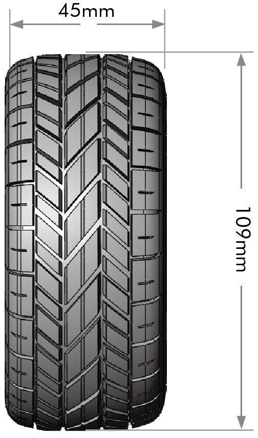 Louise R/C SC-Rocket M Oval Track 1/10 Short Course Road Tires, Soft, 12, 14 & 17mm Removable Hex Glued on Black Rim (2) LT3228SB (ONLINE ORDER ONLY)