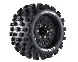 Louise R/C MT-Rock Soft 1/10 2.8" Monster Truck Belted Tires, Removable Hex (12/14/17mm)