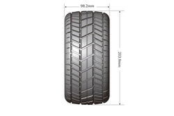 Louise R/C MFT X-Rocket Monster Truck Belted Tires 24mm Hex Pair for Traxxas X-MAXX / XRT