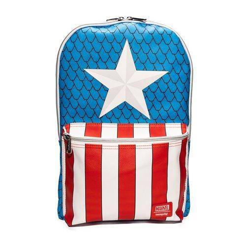 Loungefly Captain America Cosplay Backpack with Pin Set - Entertainment Earth Exclusive (ONLINE ORDER ONLY)