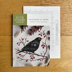 Love Poppet - Blackbird at Dawn - Cross Stitch Kit (ONLINE ORDER ONLY)