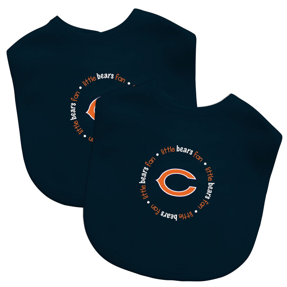 Chicago Bears - Baby Bibs 2-Pack - Black (ONLINE ORDER ONLY)