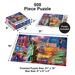 Greetings From New York City - 550 Piece Jigsaw Puzzle
