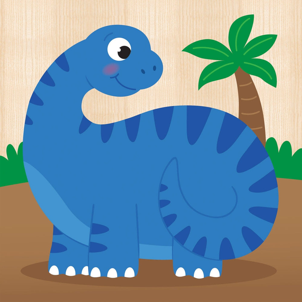 Dinosaurs Chunky Wood Puzzles - Kids 4-Pack