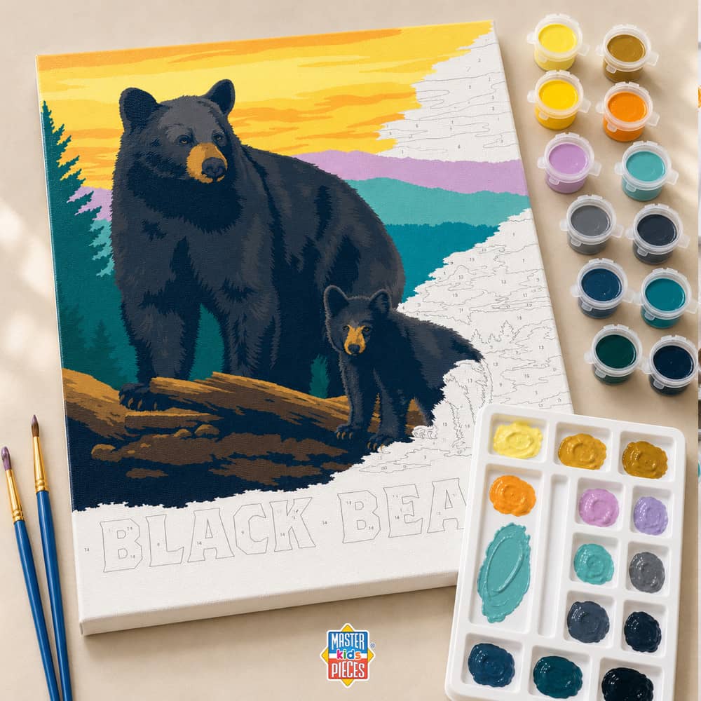 Black Bear - Paint by Number
