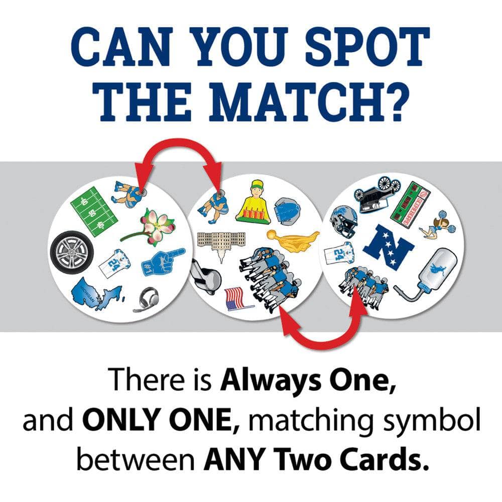 Detroit Lions Spot It! Card Game