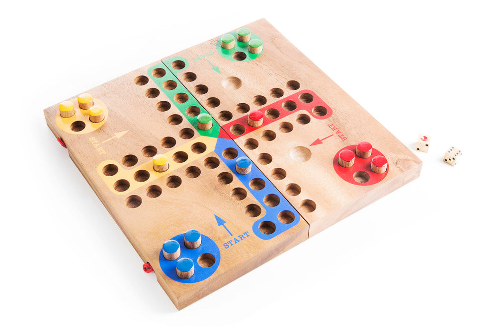 Wooden Ludo board Game - Family Game Night (Online Order Only)