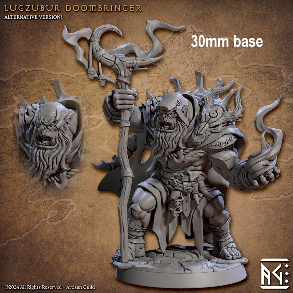 Lugzubur Doombringer (Male Orc Sorcerer Hero) (Online Order Only)