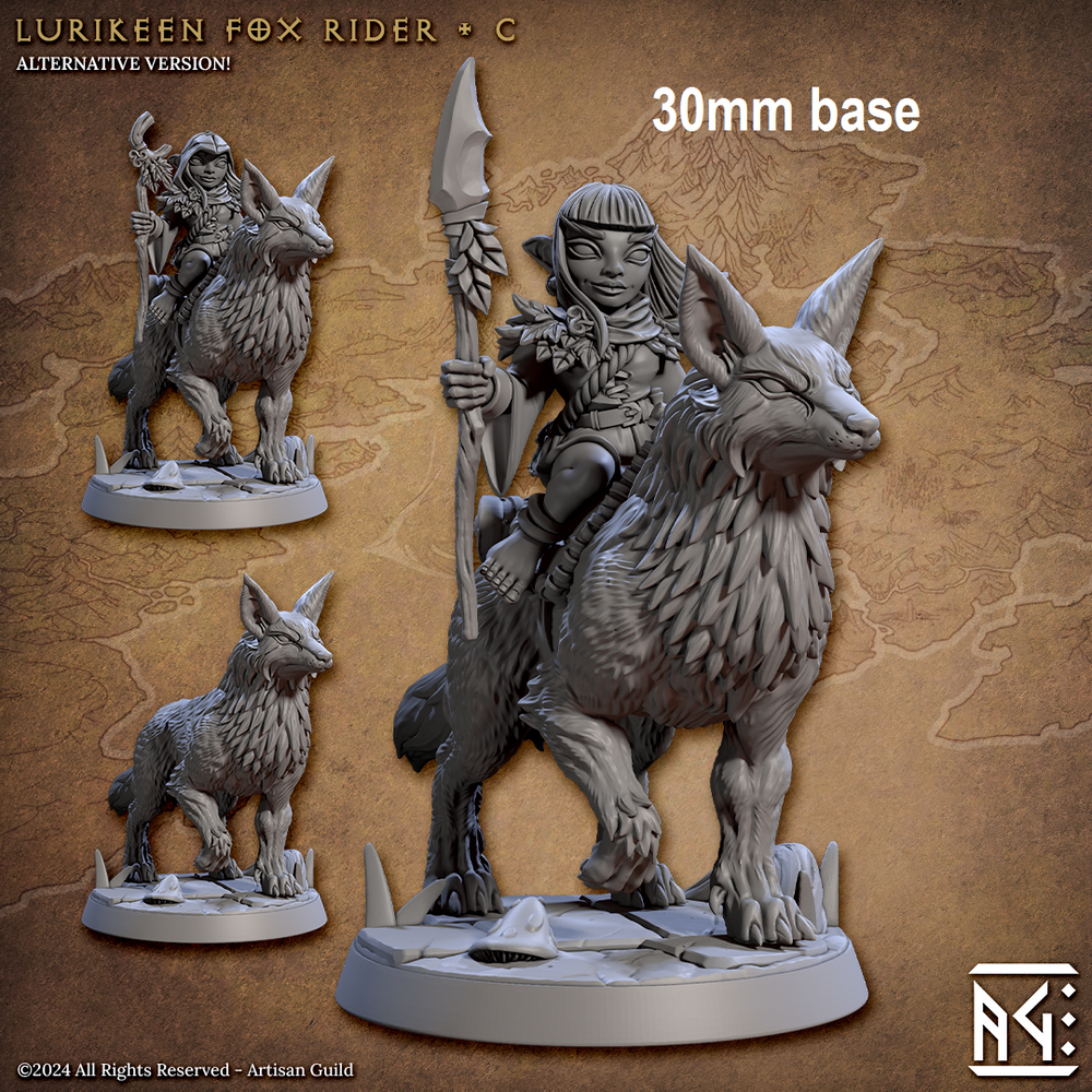 Lurikeen Fox Rider (Base Sculpt C) (Online Order Only)