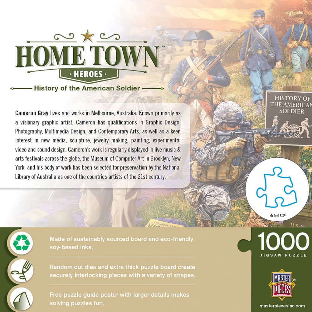 Hometown Heroes - History of the American Soldier 1000 Piece Jigsaw Puzzle