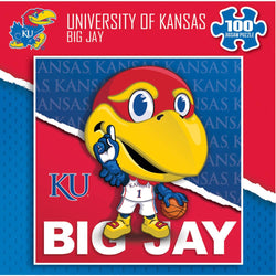 Kansas Jayhawks - NCAA Mascot 100 Piece Jigsaw Puzzle