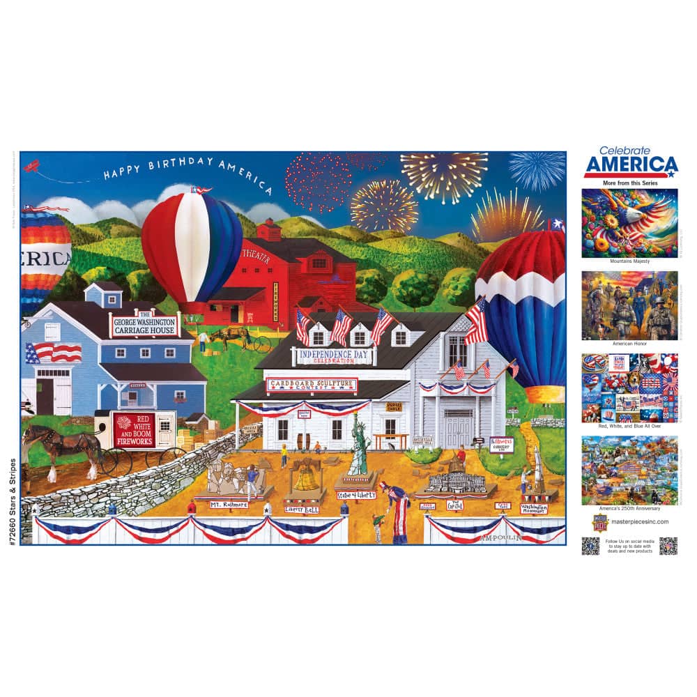 Celebrate America - Stars & Stripes 1000 Piece Jigsaw Puzzle
