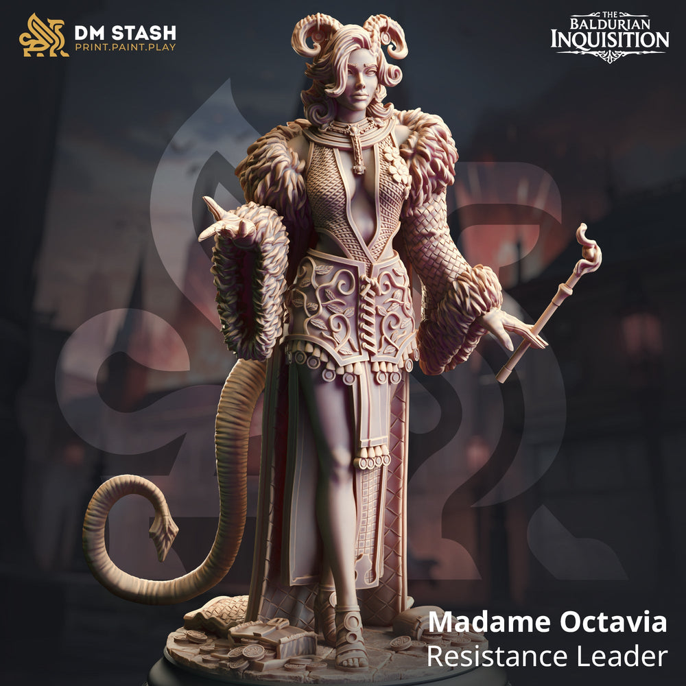 Madame Octavia, Resistance Leader (Female Tiefling Warlock) (Online Order Only)