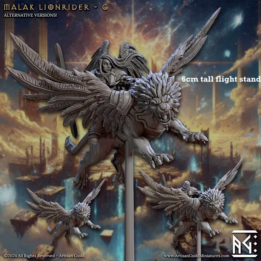 Malak Lionrider: Sculpt C (Female Angel Paladin Calvary Unit) (Online Order Only)